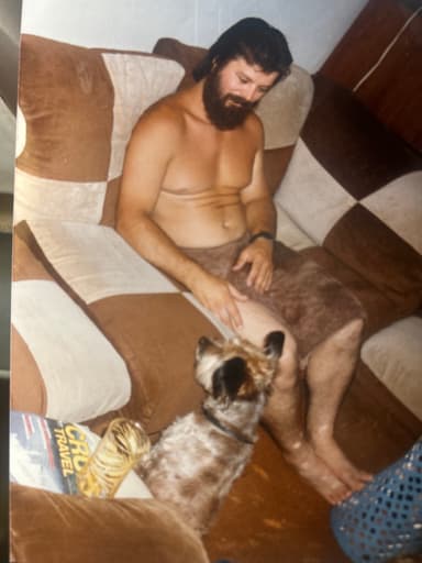 Billy with rescue dogs 6