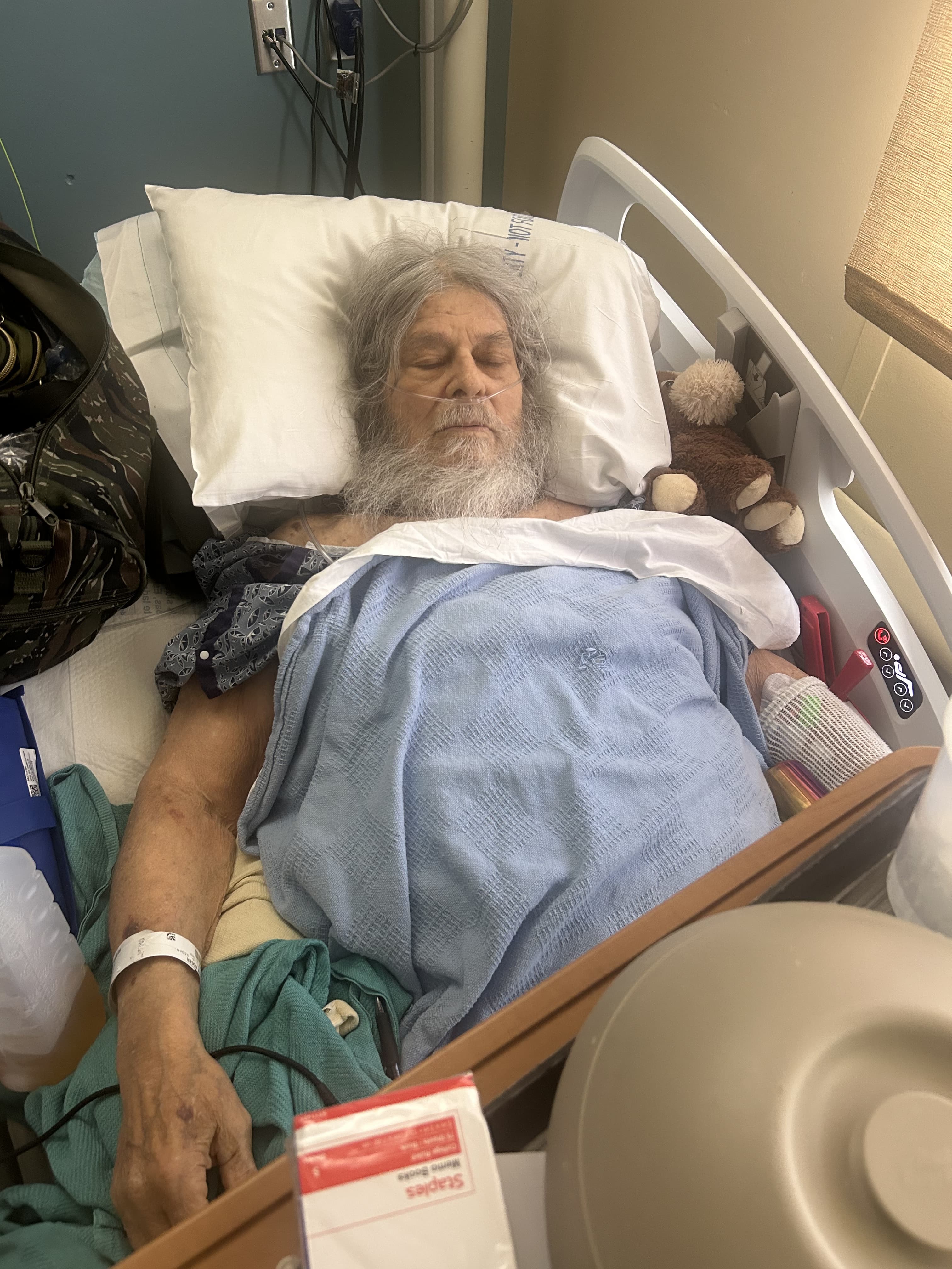 Billy Paul with his rescued dogs